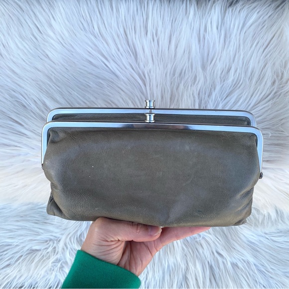 Hobo Lauren Leather Double Frame Clutch - Picture 1 of 11